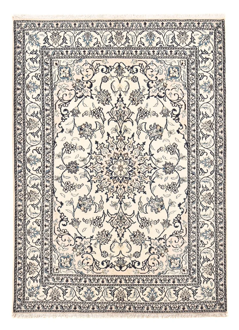 Nain - 12La Teppich 149x209cm - Perserteppich - hellgrau