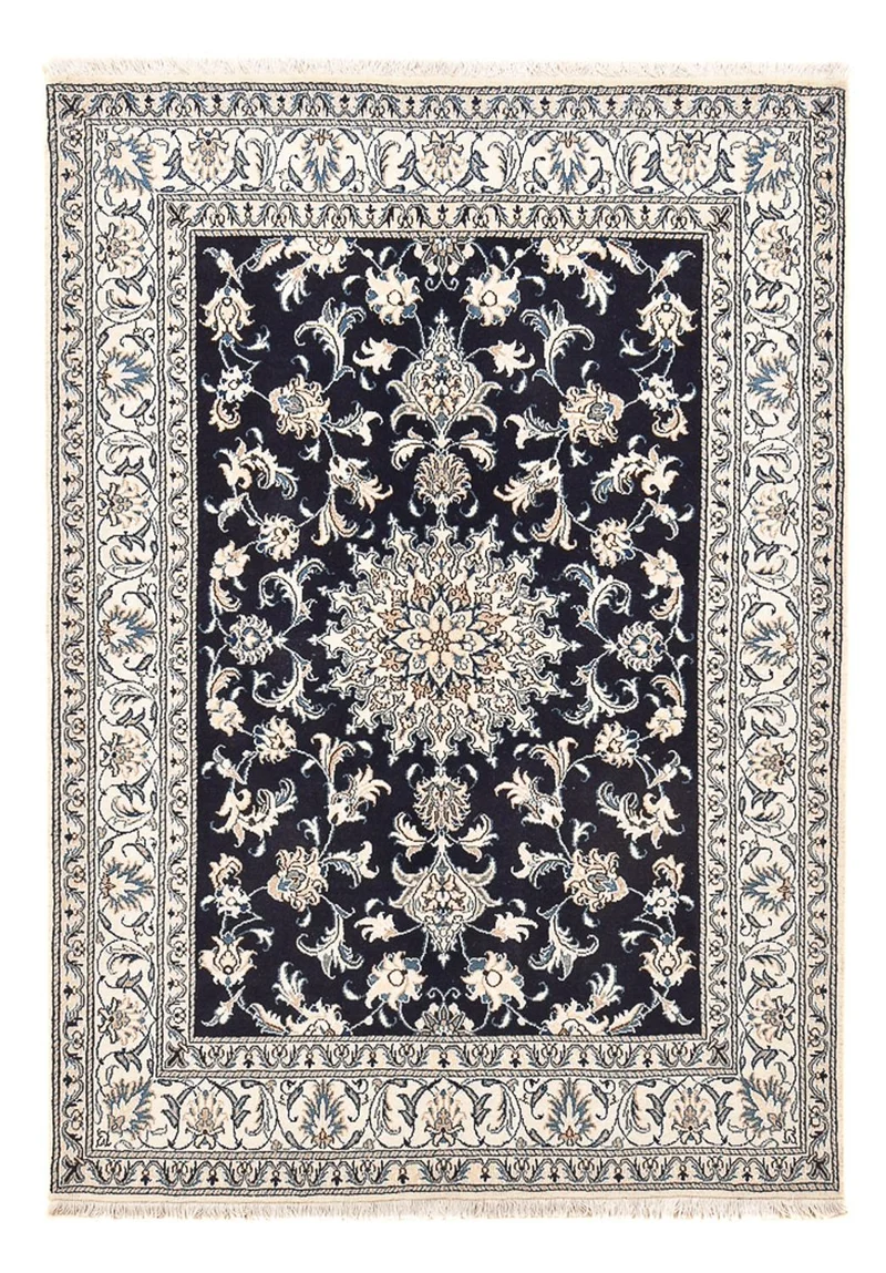 Nain - 12La Teppich 146x207cm - Perserteppich - dunkelblau
