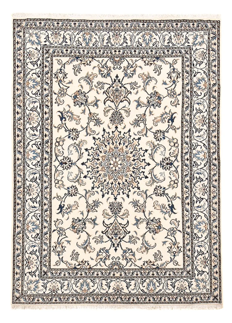 Nain - 12La Teppich 143x198cm - Perserteppich - hellbeige