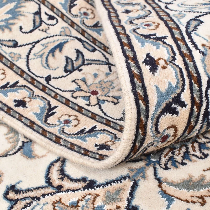 Nain - 12La Teppich 143x198cm - Perserteppich - hellbeige