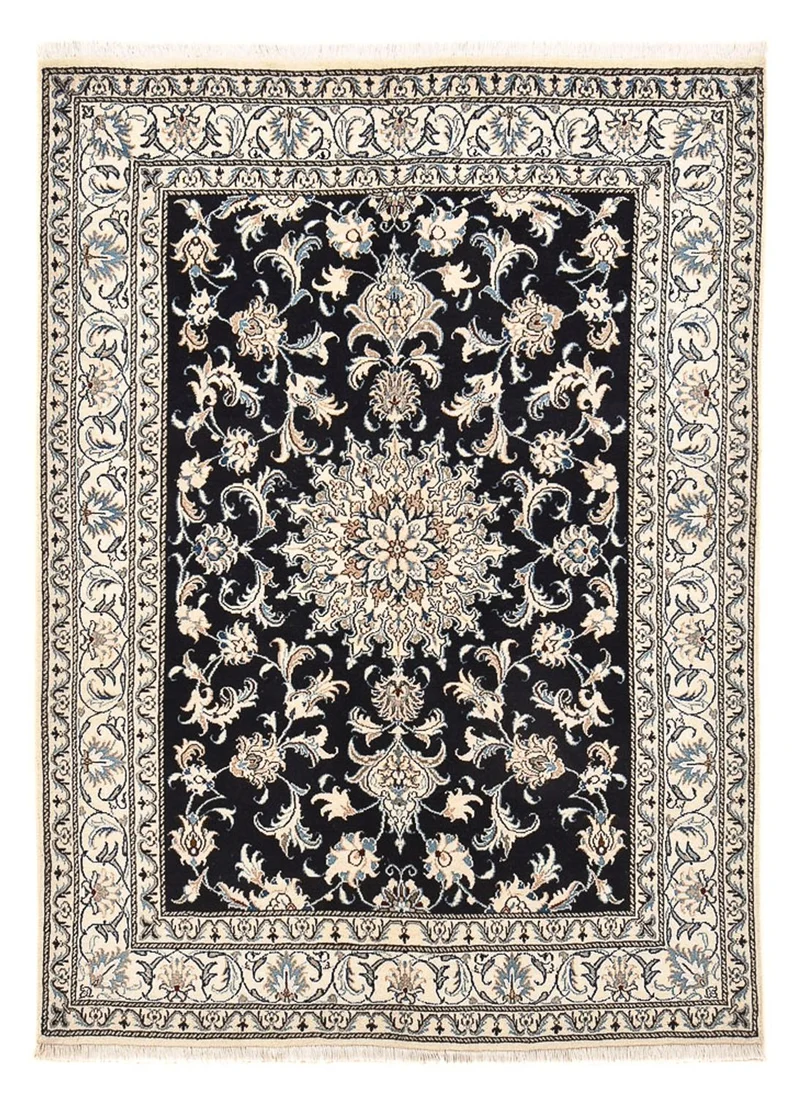 Nain - 12La Teppich 147x198cm - Perserteppich - dunkelblau