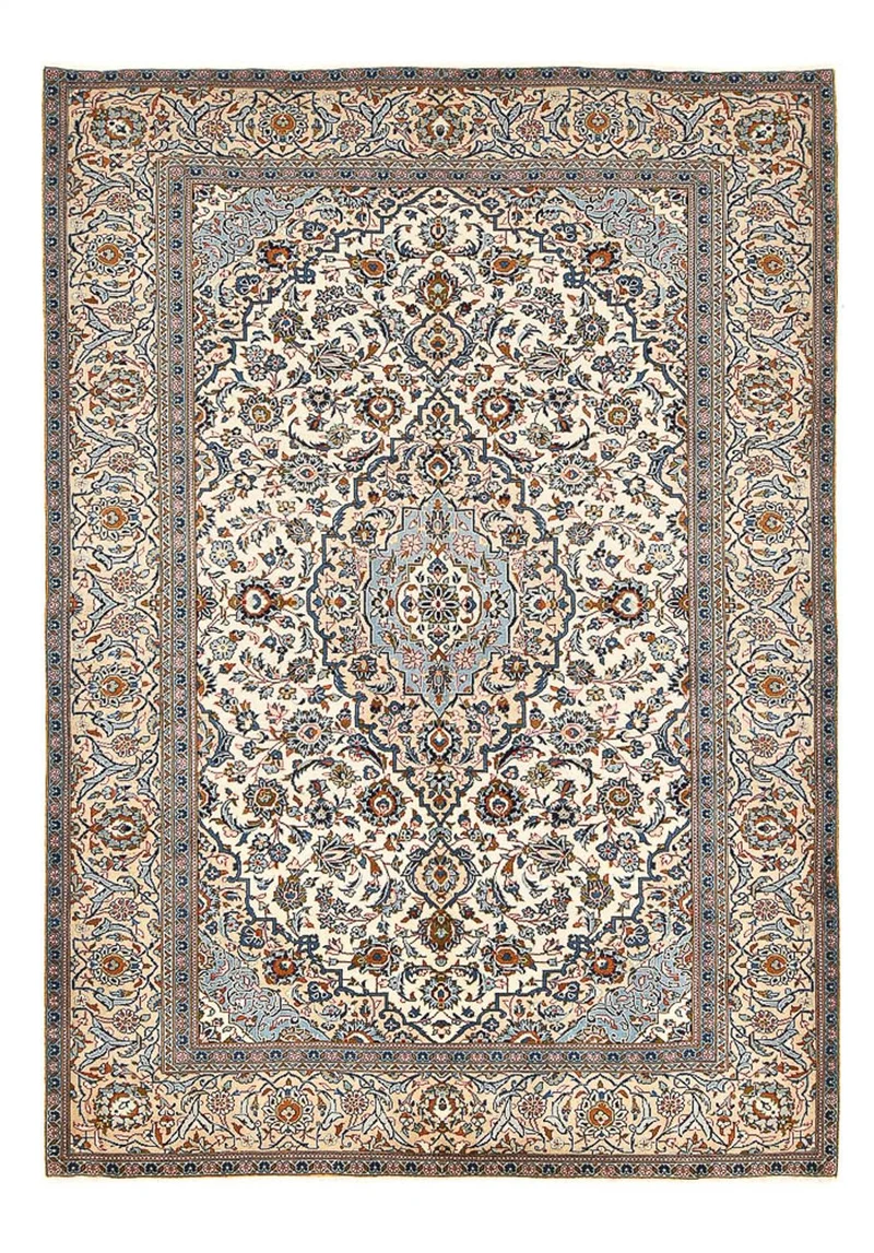Keshan Teppich 198x288cm - Perserteppich - hellbeige