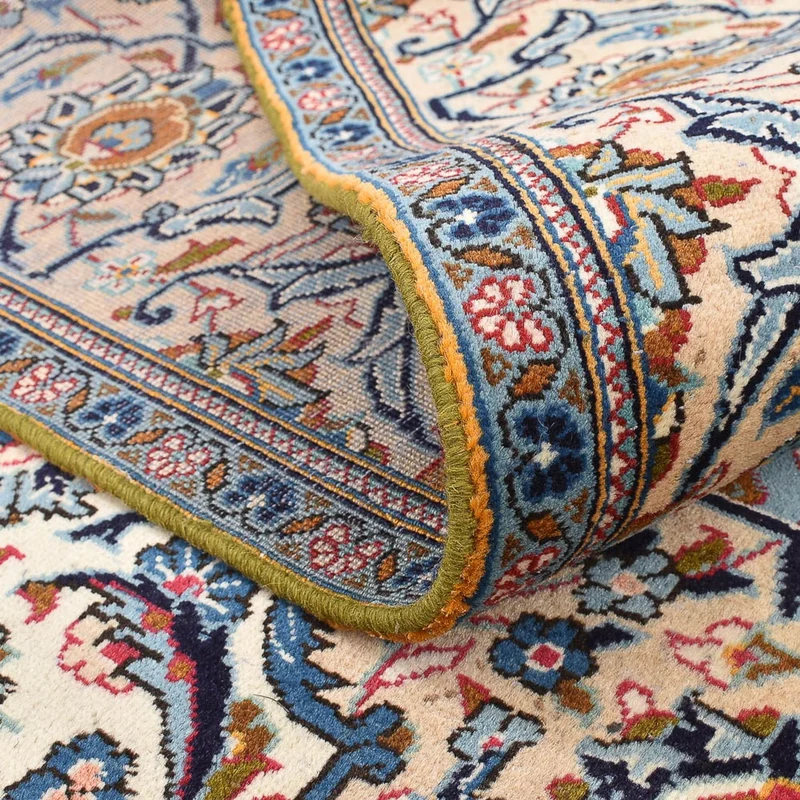 Keshan Teppich 198x288cm - Perserteppich - hellbeige