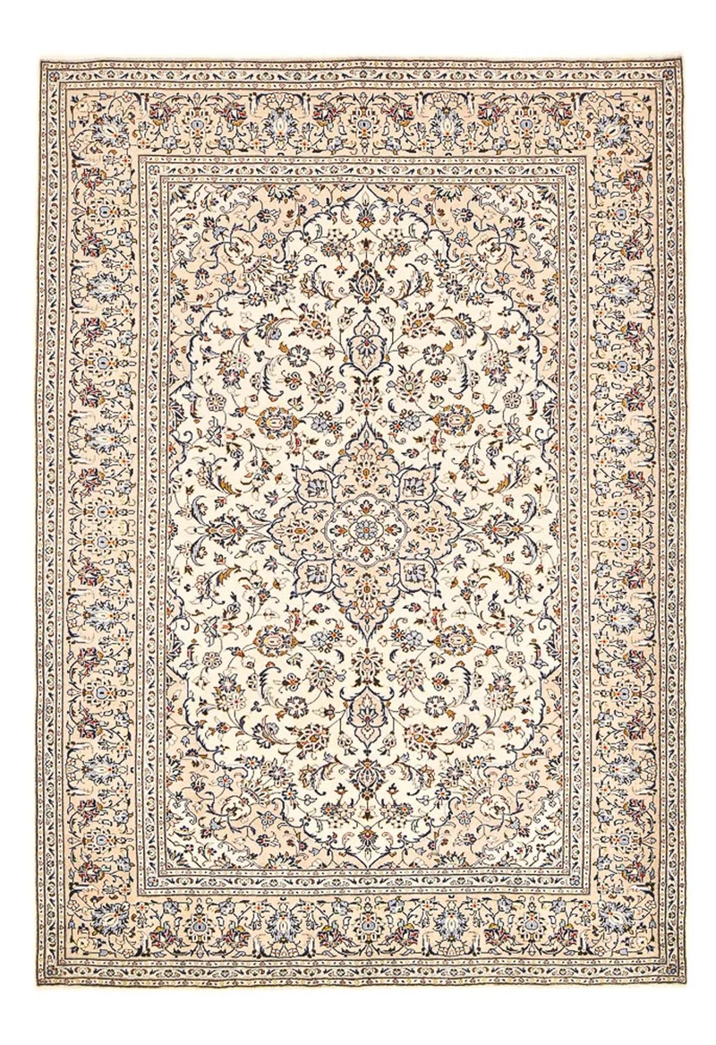 Keshan Teppich 207x310cm - Perserteppich - hellbeige