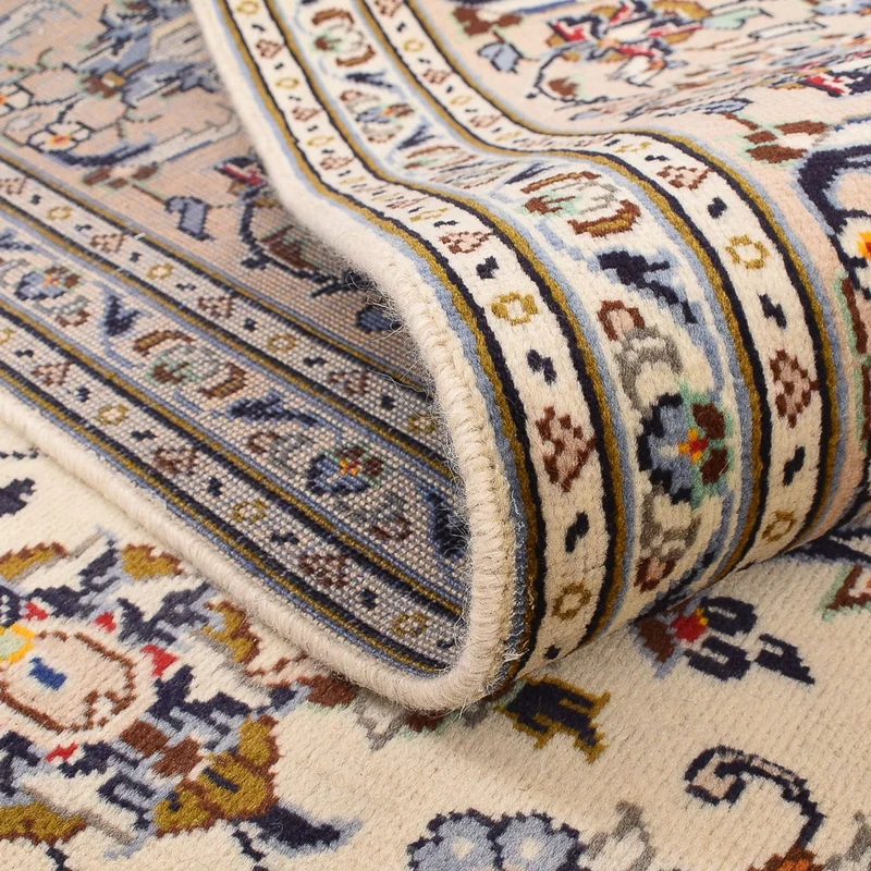 Keshan Teppich 207x310cm - Perserteppich - hellbeige