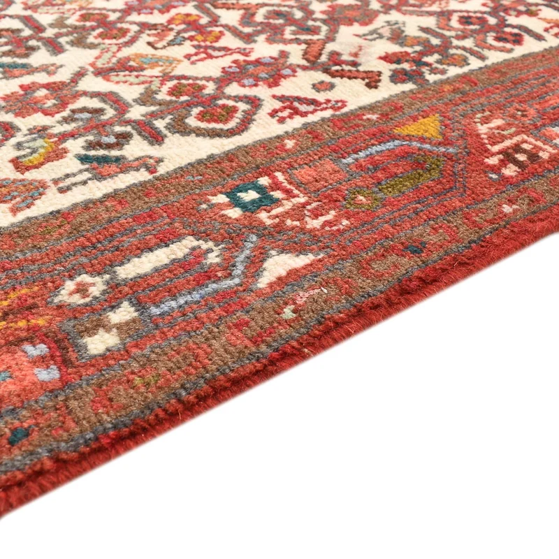 Hamadan Teppich 77x303cm - Perserteppich - hellrot