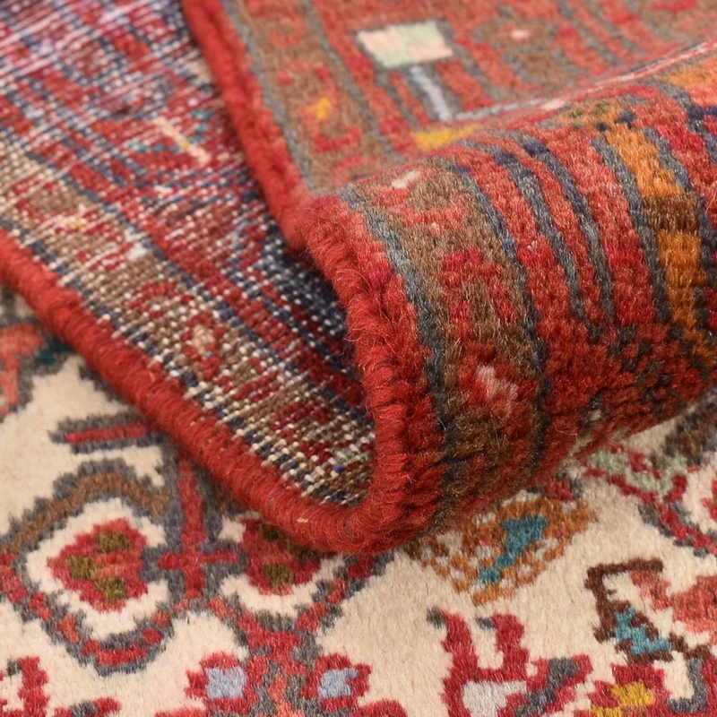 Hamadan Teppich 77x303cm - Perserteppich - hellrot