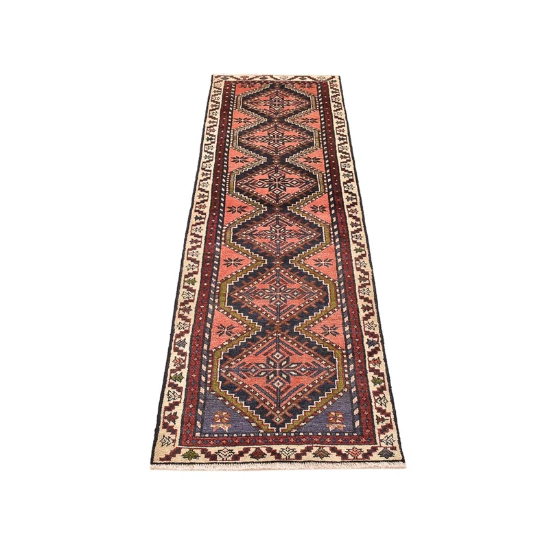 Hamadan Teppich 67x250cm - Perserteppich - hellrot