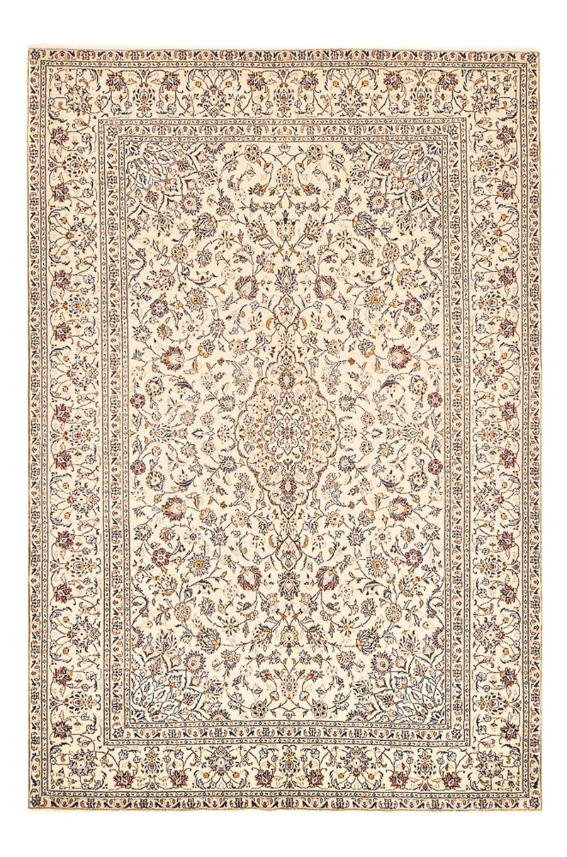 Keshan Teppich 198x296cm - Perserteppich - beige