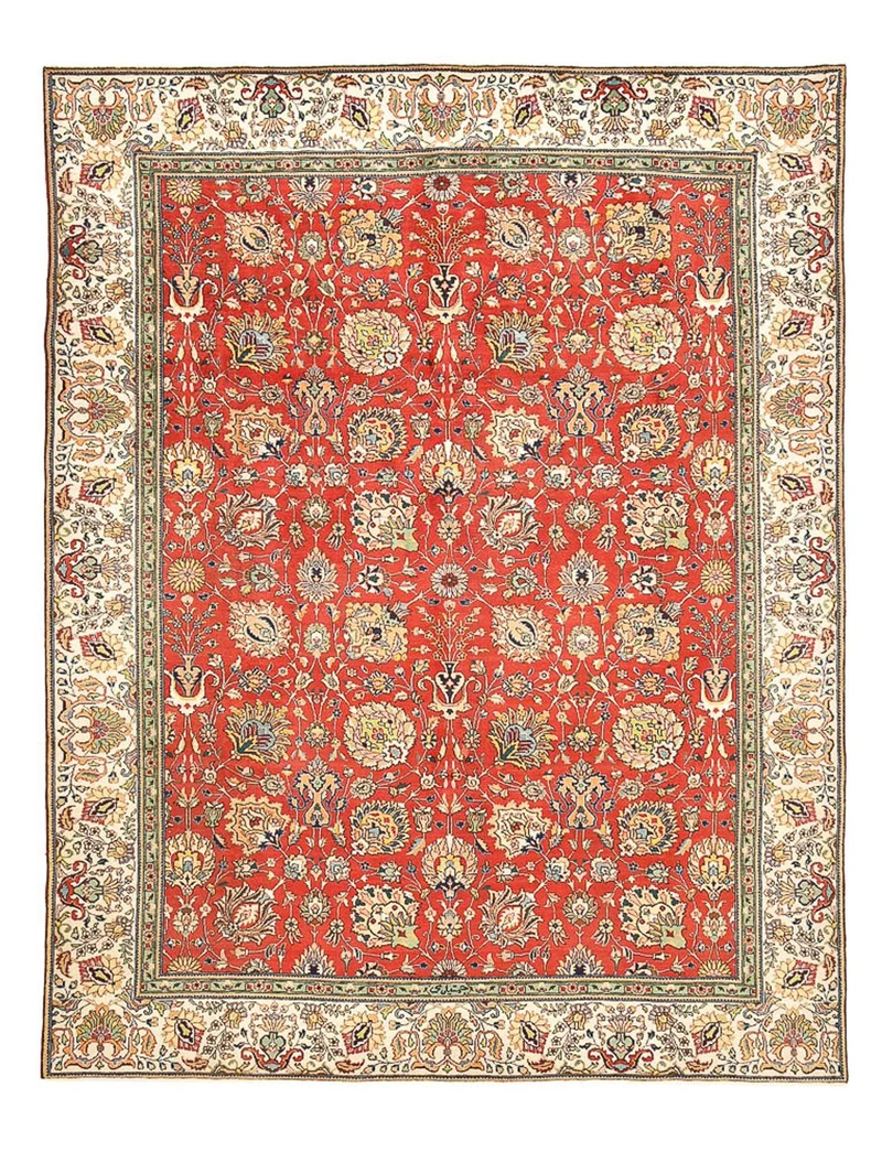 Täbriz Teppich 284x373cm - Perserteppich - rot
