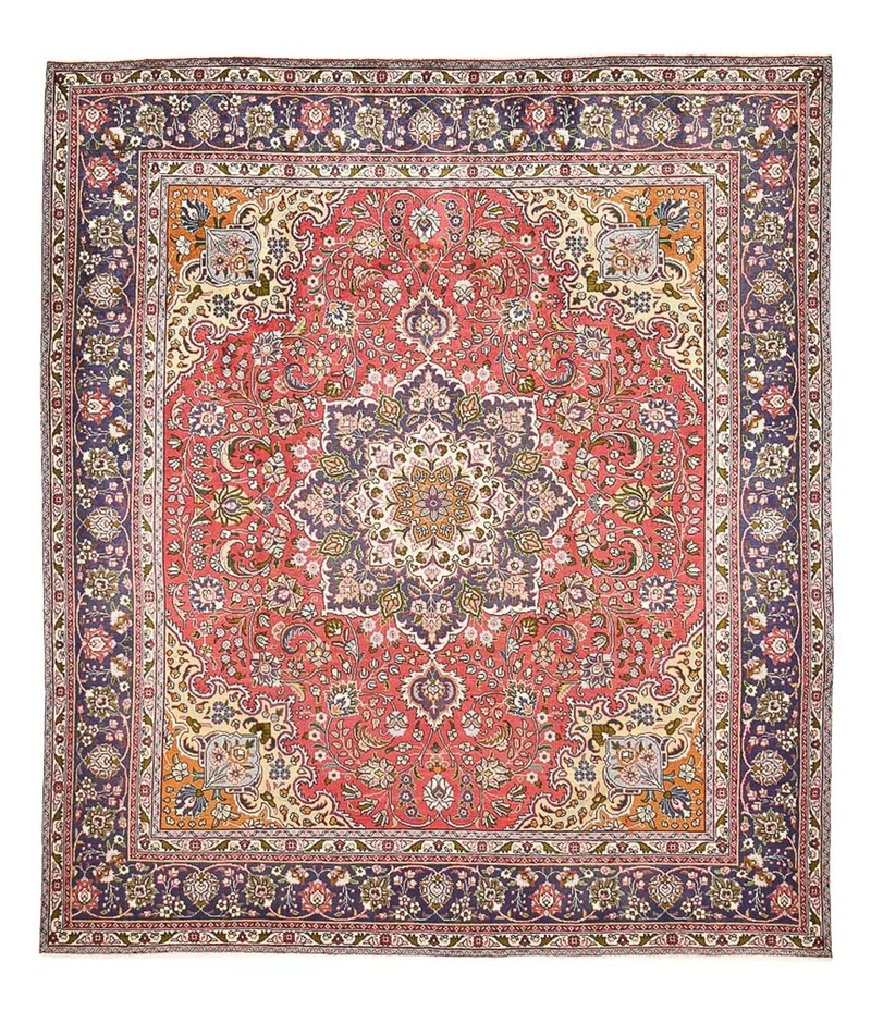 Täbriz Teppich 300x374cm - Perserteppich - rot