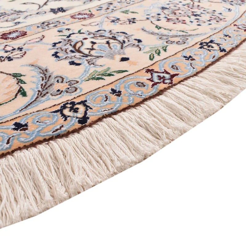 Perserteppich - Nain - Premium rund - 252 x 252 cm - creme