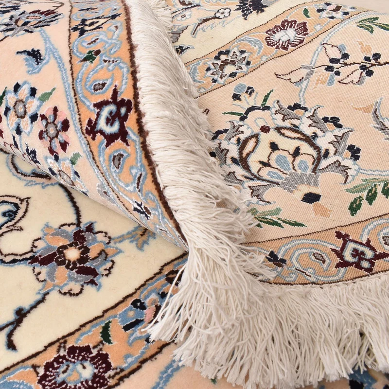 Perserteppich - Nain - Premium rund - 252 x 252 cm - creme