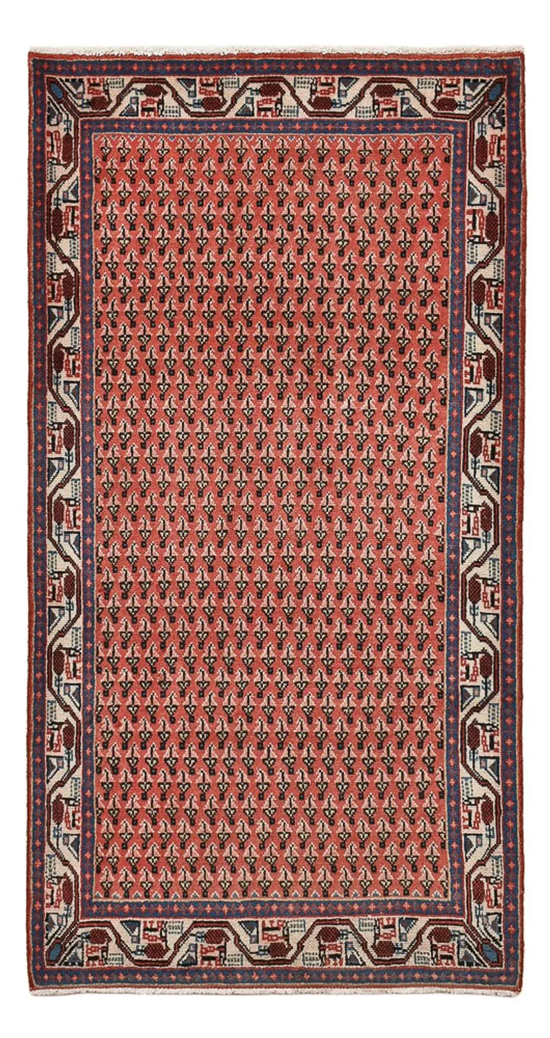 Mir Teppich 71x135cm - Perserteppich - hellrot