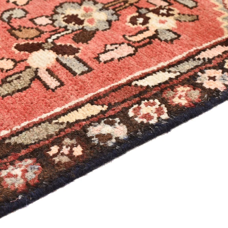 Hamadan Teppich 65x120cm - Perserteppich - hellrot