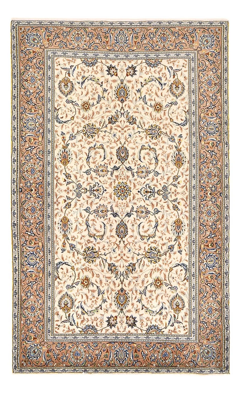Keshan Teppich 138x223cm - Perserteppich - hellbeige