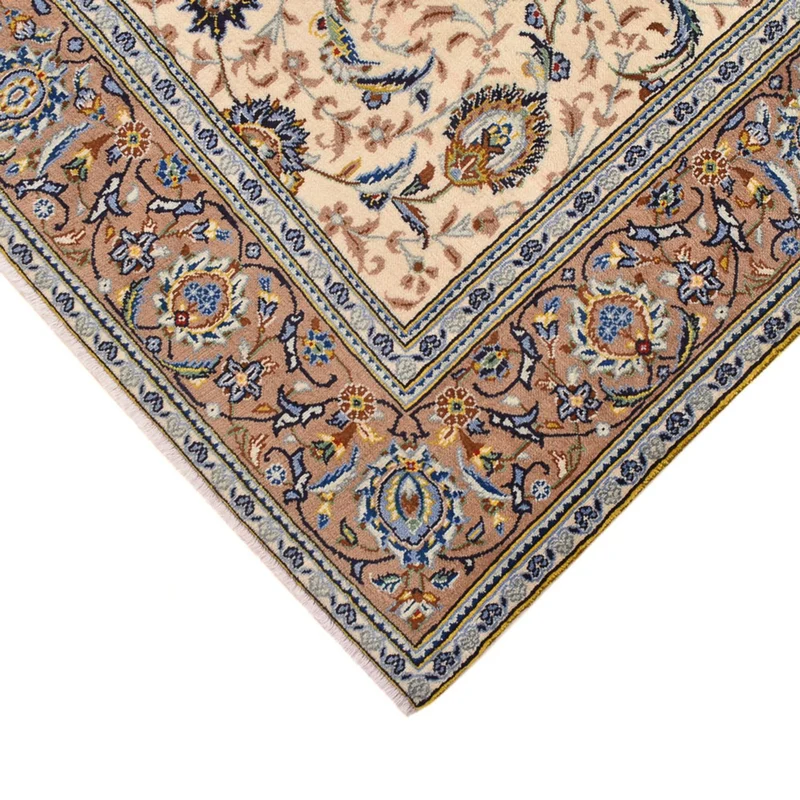 Keshan Teppich 138x223cm - Perserteppich - hellbeige