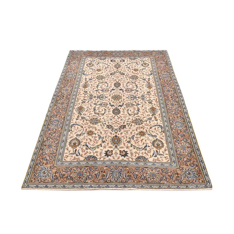 Keshan Teppich 138x223cm - Perserteppich - hellbeige
