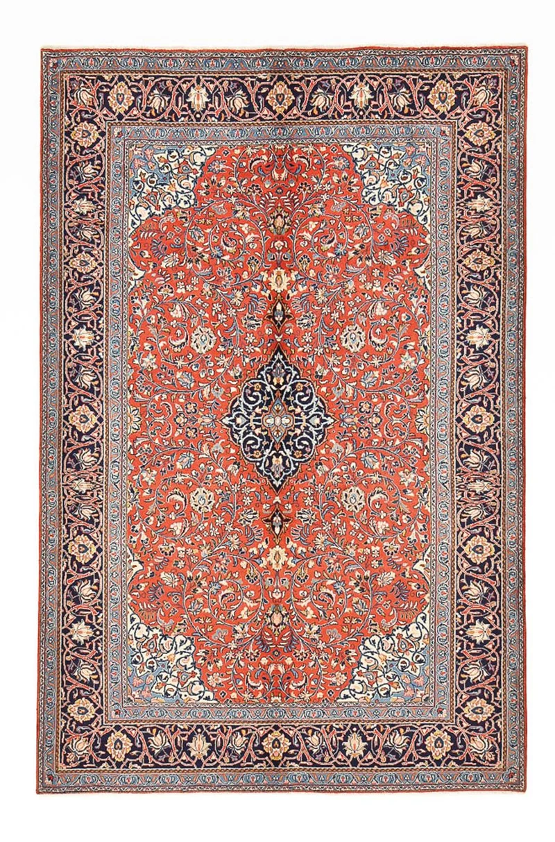 Sarough Teppich 206x314cm - Perserteppich - hellrot