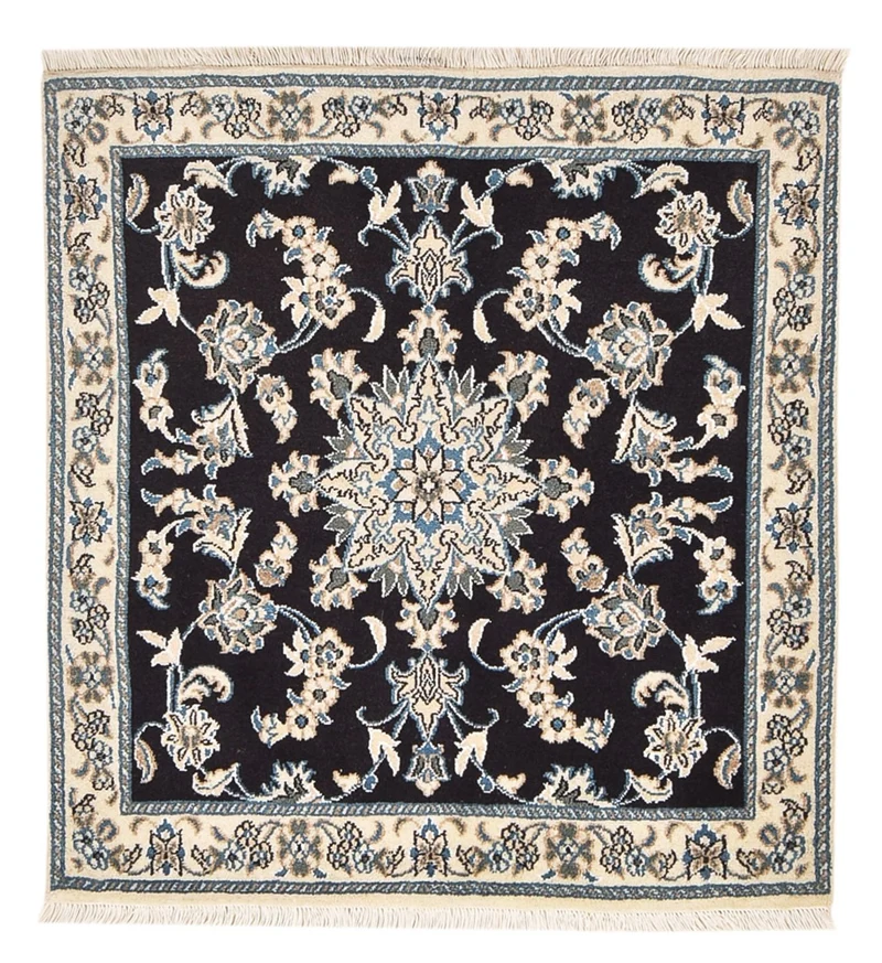 Nain - 12La Teppich 93x100cm - Perserteppich - dunkelblau