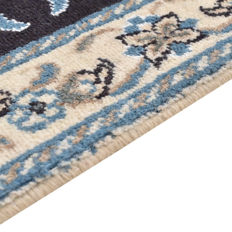 Nain - 12La Teppich 93x100cm - Perserteppich - dunkelblau