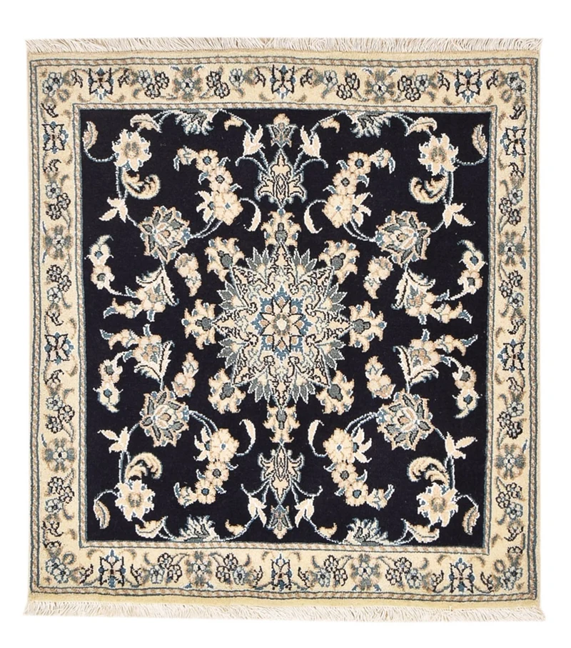 Nain - 12La Teppich 96x103cm - Perserteppich - dunkelblau