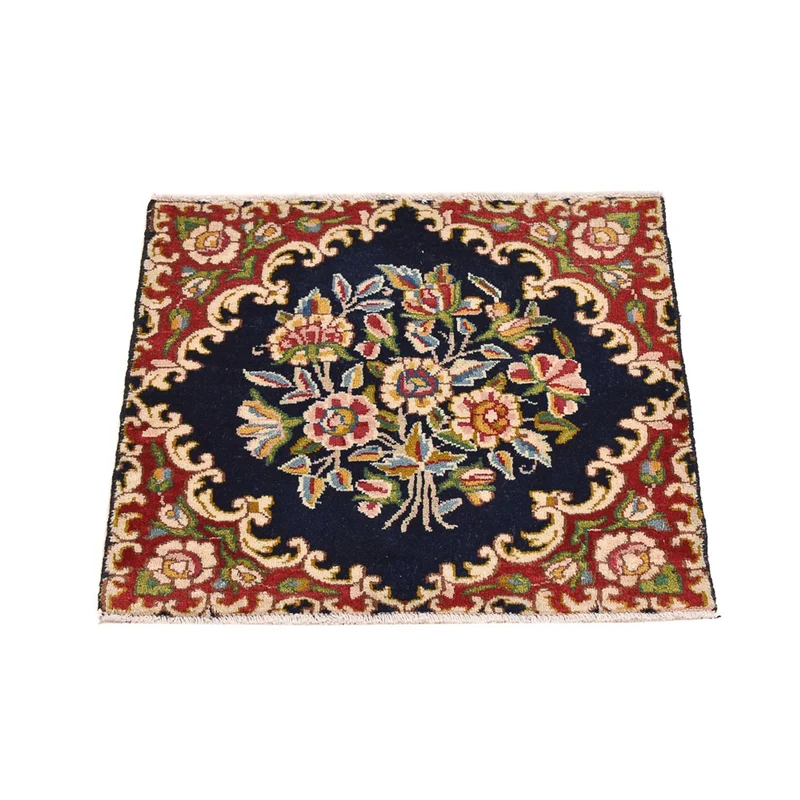 Perserteppich - Nomadic quadratisch - 50 x 50 cm - dunkelrot