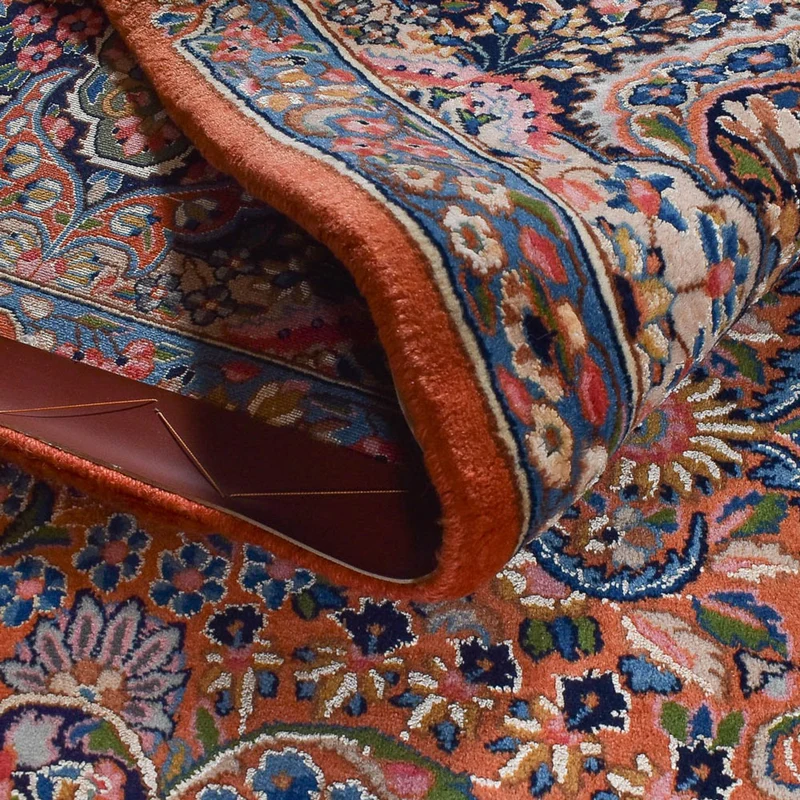 Rafsanjan Teppich 250x345cm - Perserteppich - dunkelbeige