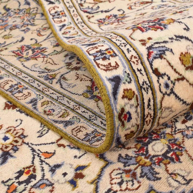 Keshan Teppich 196x295cm - Perserteppich - hellbeige