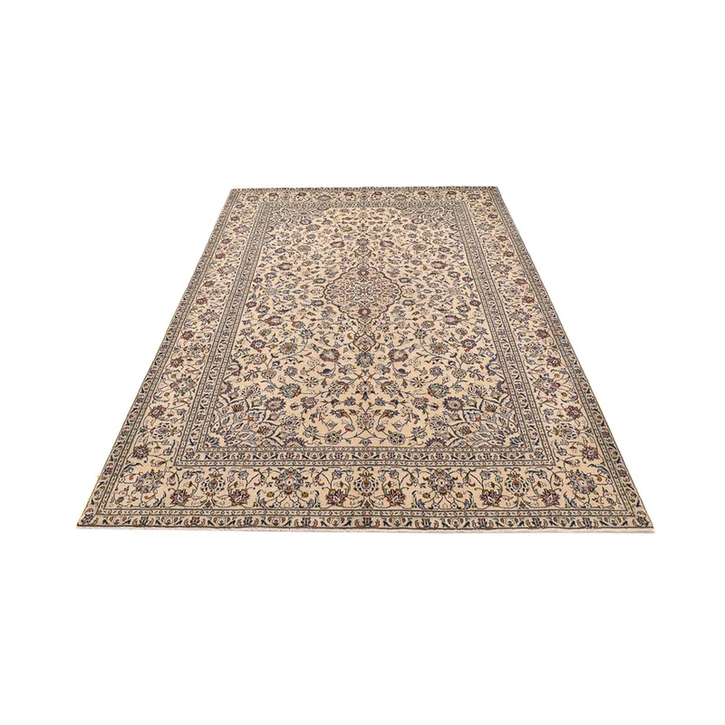 Keshan Teppich 196x295cm - Perserteppich - hellbeige