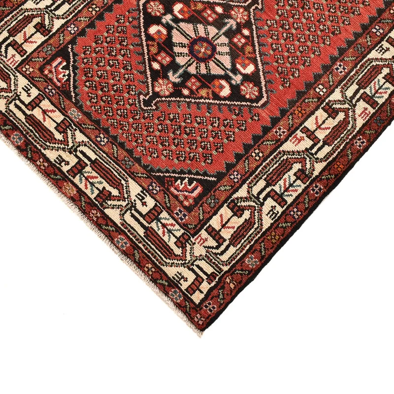 Hamadan Teppich 83x302cm - Perserteppich - hellrot