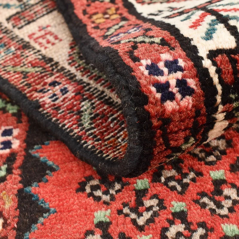 Hamadan Teppich 83x302cm - Perserteppich - hellrot