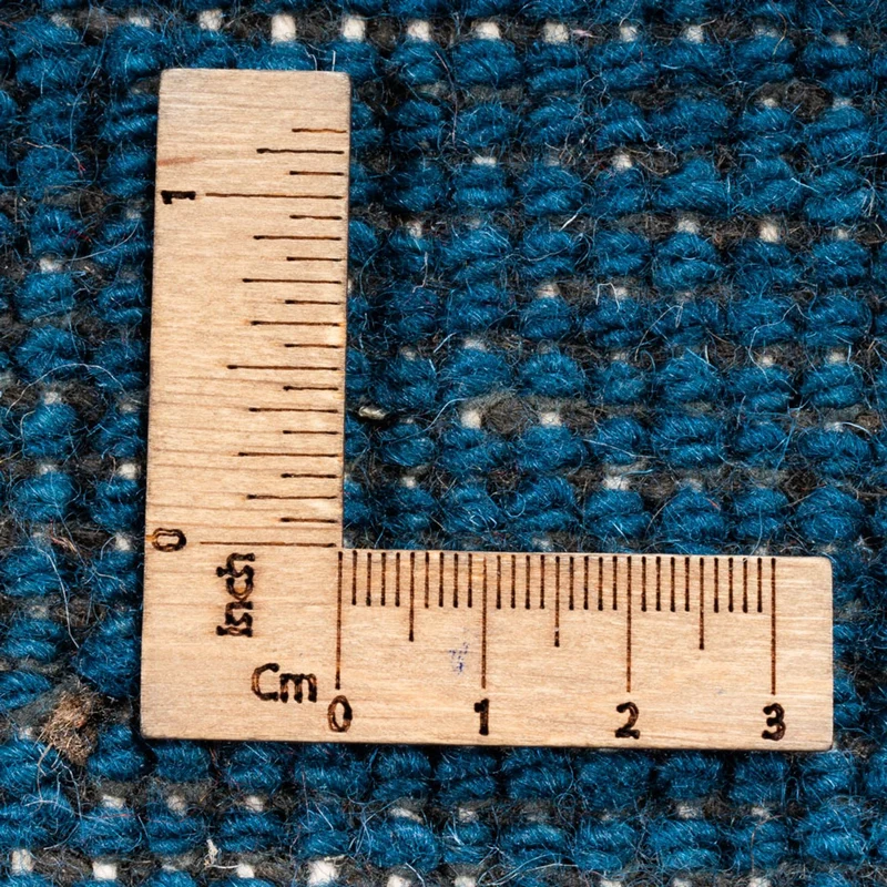 Gabbeh Teppich - Indus quadratisch - 251 x 254 cm - blau