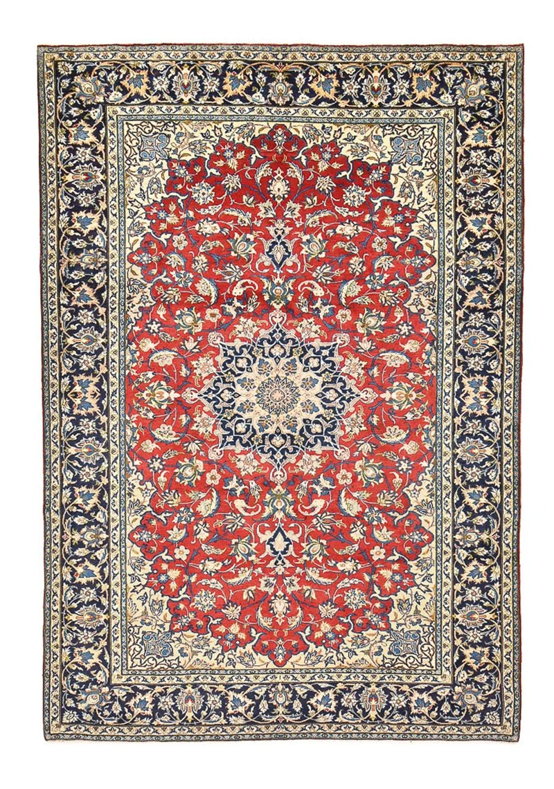 Najafabad Teppich 245x358cm - Perserteppich - rot