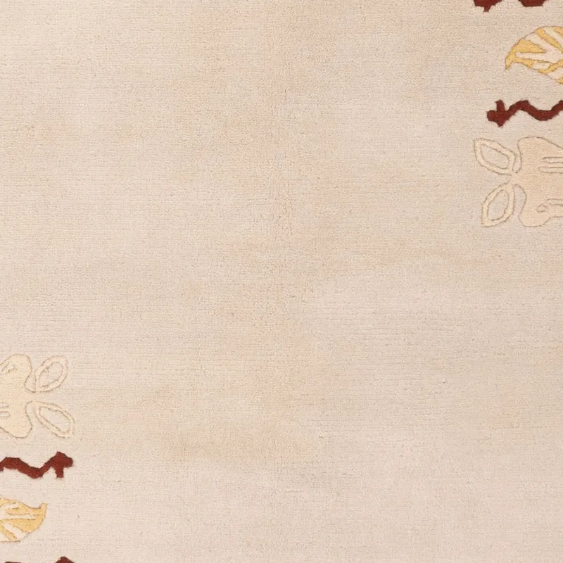 Nepal Teppich 120x180cm - Wollteppich - hellbeige