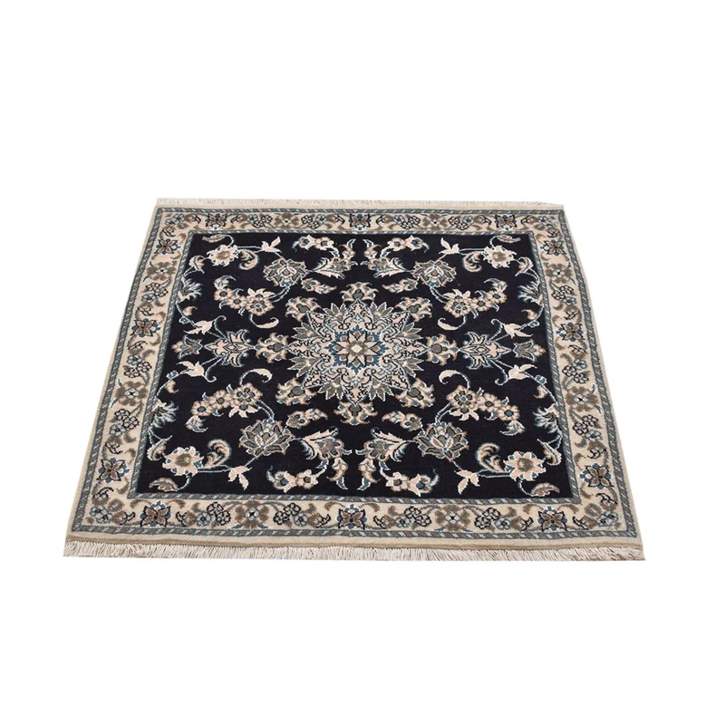 Nain - 12La Teppich 100x100cm - Perserteppich - dunkelblau