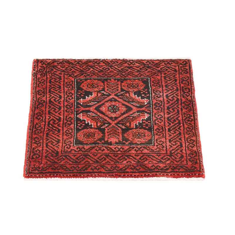 Perserteppich - Nomadic quadratisch - 40 x 43 cm - rot