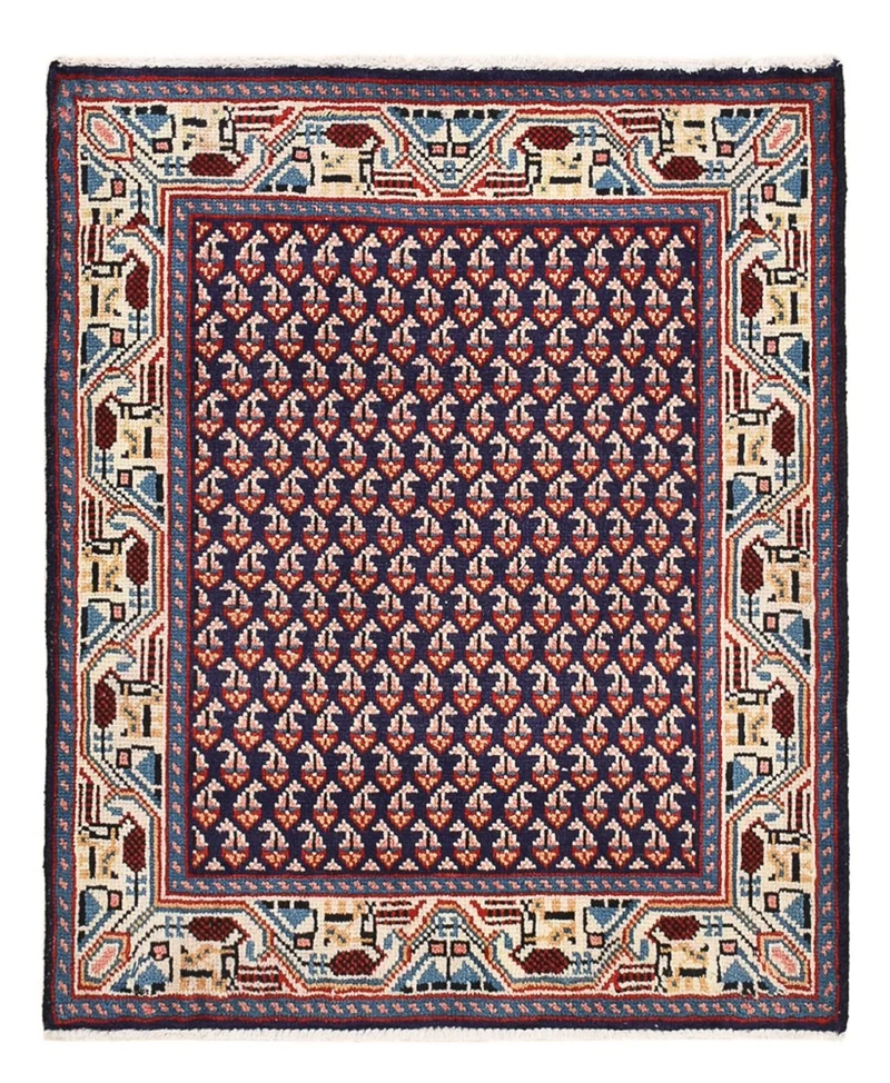 Hamadan Teppich 61x72cm - Perserteppich - lila