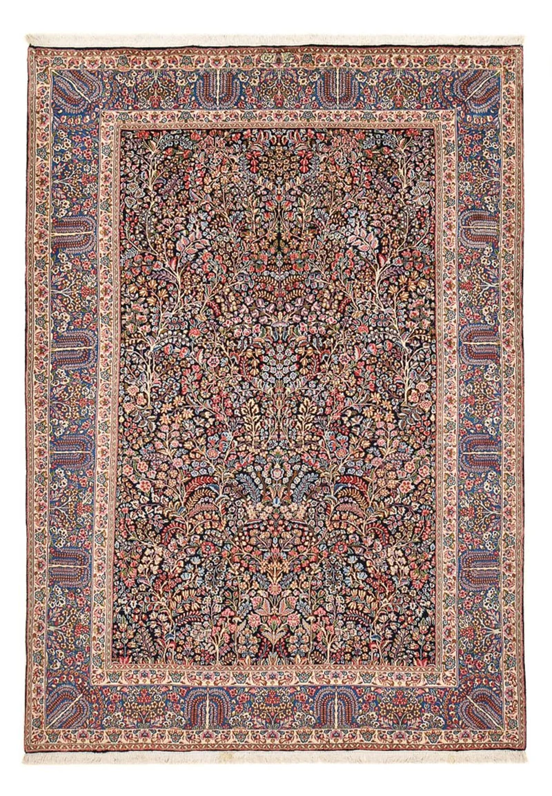 Rafsanjan Teppich 202x298cm - Perserteppich - dunkelrot
