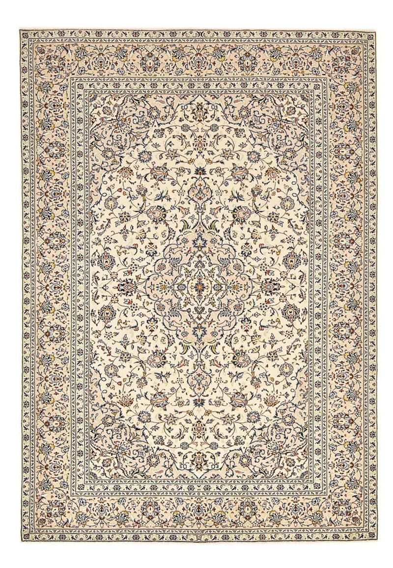 Keshan Teppich 242x352cm - Perserteppich - hellbeige