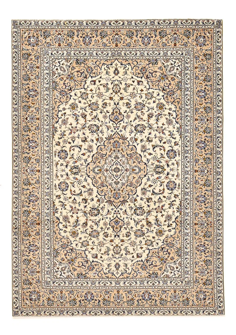 Keshan Teppich 241x349cm - Perserteppich - hellbeige