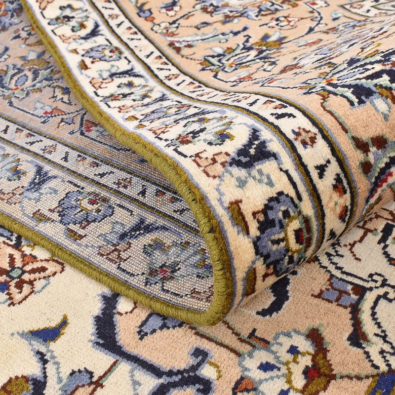 Keshan Teppich 241x349cm - Perserteppich - hellbeige