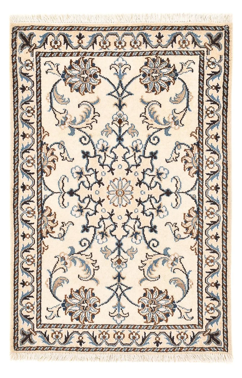 Nain - 12La Teppich 60x96cm - Perserteppich - creme
