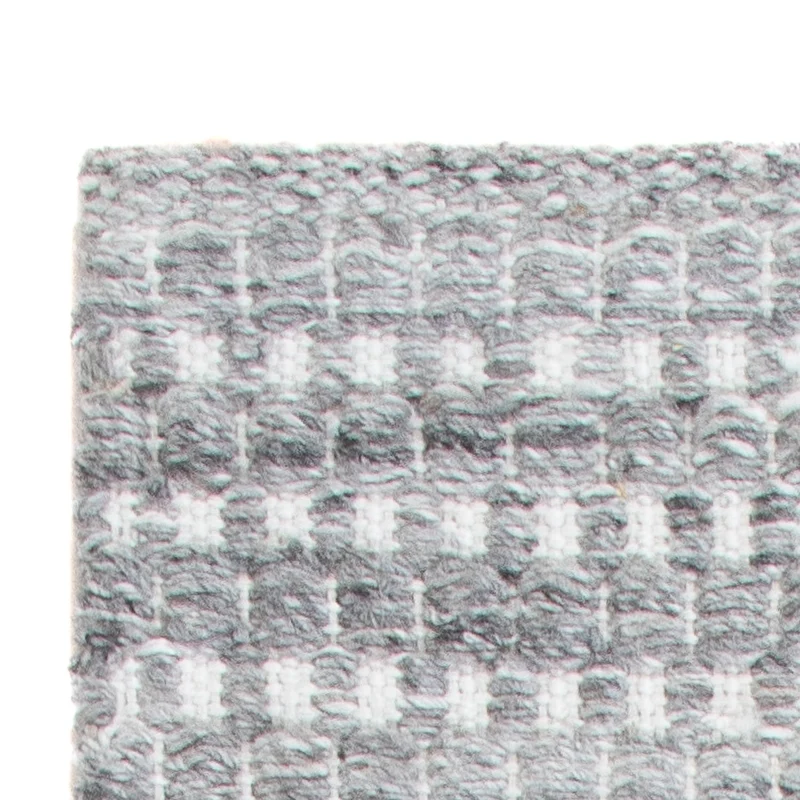 Läufer Woll - 33 x 104 cm - hellgrau