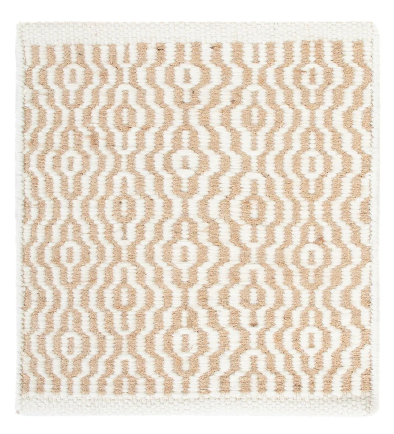 Wollteppich 32x35cm - beige