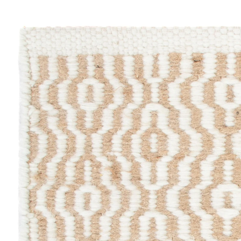 Wollteppich 32x35cm - beige