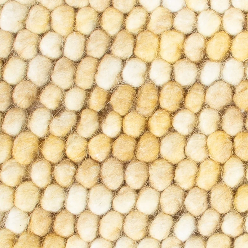 Wollteppich 32x32cm - hellbeige