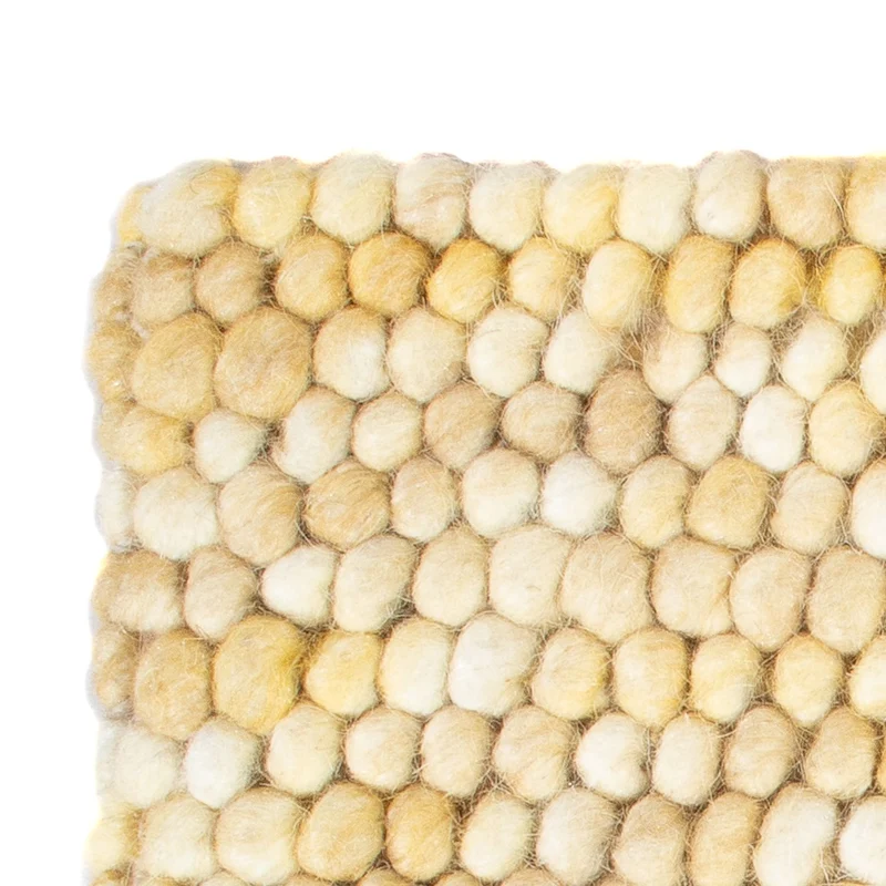 Wollteppich 32x32cm - hellbeige
