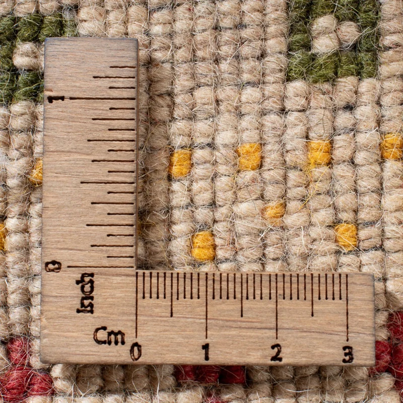 Gabbeh Teppich - Loribaft Softy - 60 x 90 cm - hellbeige