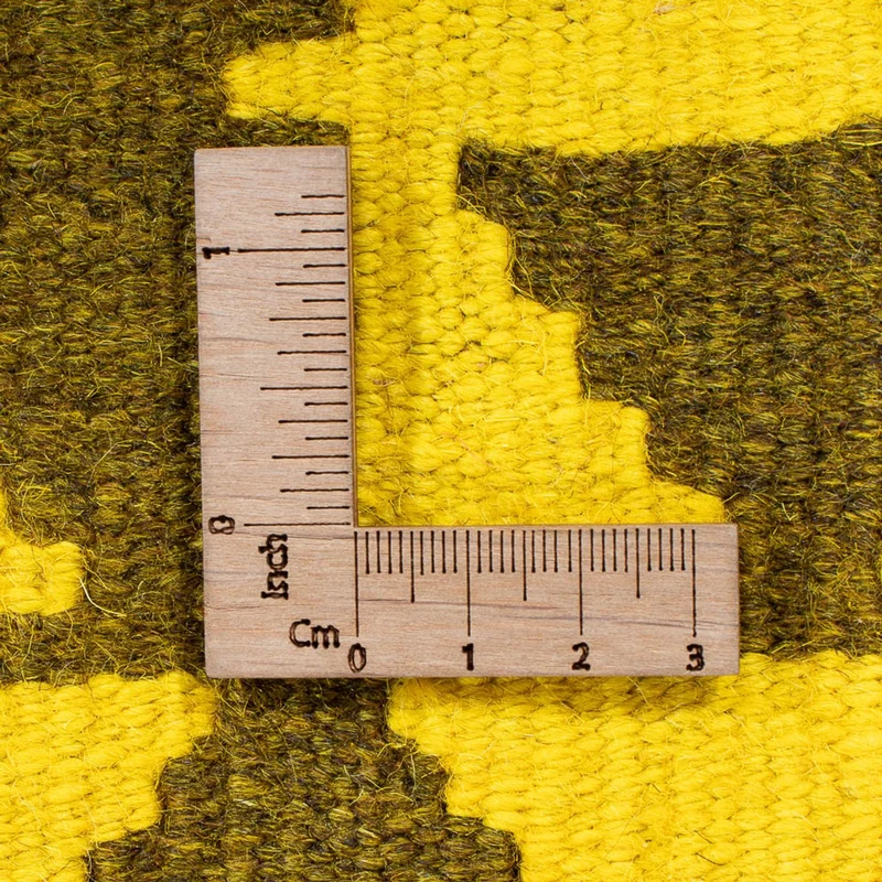 Kelim Modern Teppich 169x237cm - gelb